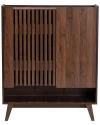 Baxton Studio Paricia Mid-century Modern Shoe Cabinet