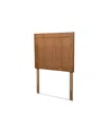 Baxton Studio Patwin Modern And Contemporary Transitional Twin Size Finished Wood Headboard In Ash Walnut