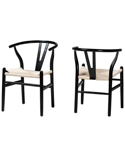 Baxton Studio Paxton Modern 2-piece Dining Chair Set