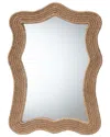 Baxton Studio Quiana Coastal Woven Rope Accent Wall Mirror