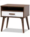 Baxton Studio Quinn Two-tone 1-drawer End Table