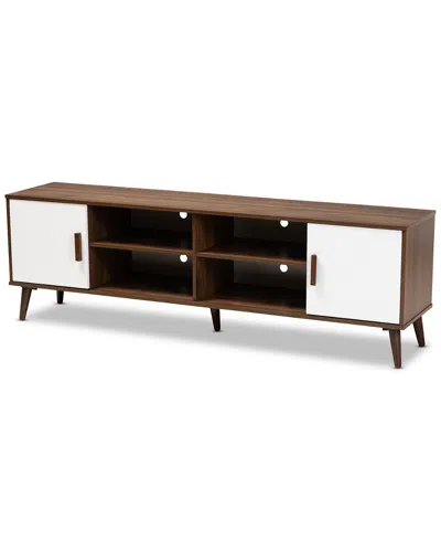 Baxton Studio Quinn Two-tone 2-door Tv Stand