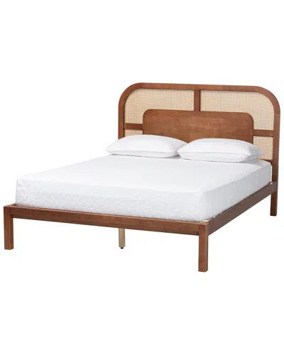 Baxton Studio Raewyn Wood Queen Platform Bed In Brown