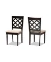 Baxton Studio Ramiro Modern And Contemporary Wood Dining Chair Set, 2 Piece