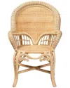 Baxton Studio Ratu Modern Bohemian Rattan Accent Chair
