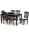 Baxton Studio Reneau 7pc Dining Set