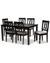 Baxton Studio Reneau 7pc Dining Set