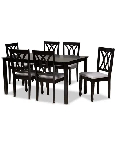 Baxton Studio Reneau 7pc Dining Set