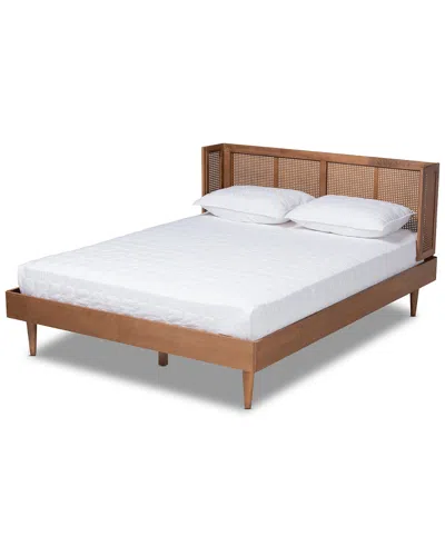 Baxton Studio Rina Queen Size Platform Bed In Brown