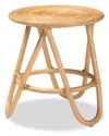Baxton Studio Rinjani Rattan End Table In Brown