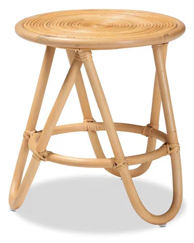 BAXTON STUDIO BAXTON STUDIO RINJANI RATTAN END TABLE