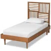 Baxton Studio Romy Walnut Brown Twin Size Platform Bed In Brown