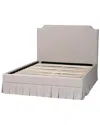 Baxton Studio Ronelyn Platform Bed In Gray