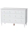 Baxton Studio Roni Modern 7-drawer Dresser With Scalloped Edges
