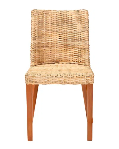 Baxton Studio Rowen Bohemian Wood Dining Chair