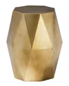 Baxton Studio Salman Geometric Metal Accent Table In Brown