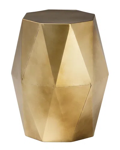 Baxton Studio Salman Geometric Metal Accent Table In Brown