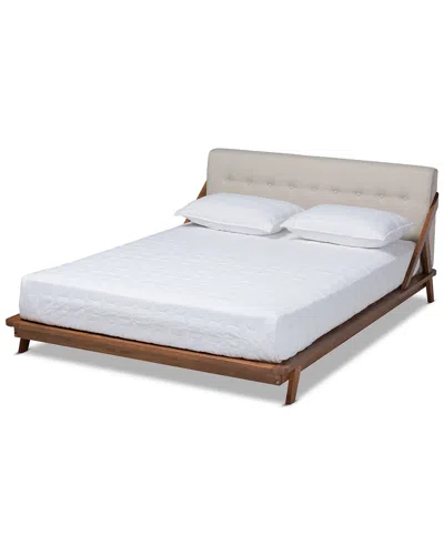 Baxton Studio Sante Queen Size Platform Bed In Brown