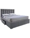 Baxton Studio Sarter Storage Queen Bed