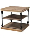 Baxton Studio Sebastian Traditional Industrial 3-tier End Table