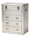 Baxton Studio Serge 3-drawer Accent Storage Chest
