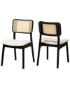 Baxton Studio Set Of 2 Dannon Mid-century Modern Dining Chairs