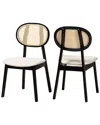 Baxton Studio Set Of 2 Darrion Mid-century Modern Dining Chairs