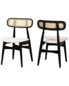 Baxton Studio Set Of 2 Tarana Mid-century Modern Dining Chairs