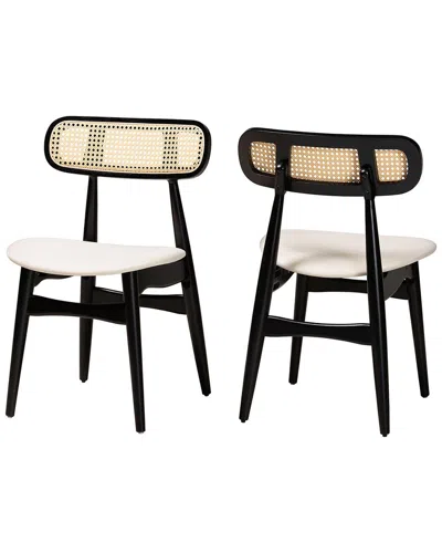 Baxton Studio Set Of 2 Tarana Mid-century Modern Dining Chairs