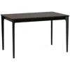 Baxton Studio Sherwin 47 1/4" Wide Black Rectangular Dining Table In Black