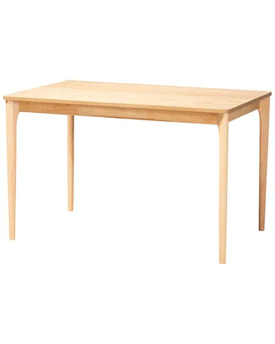 Baxton Studio Sherwin Mid-century Modern Dining Table In Brown