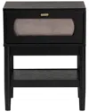 Baxton Studio Shirin Mid-century 1-drawer Nightstand