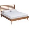Baxton Studio Shiro Ash Walnut Wood Full Platform Bed