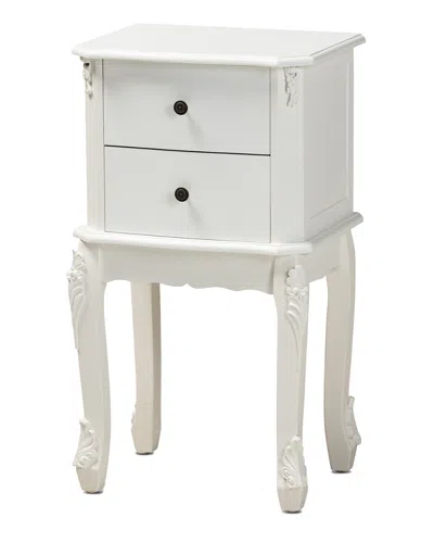 Baxton Studio Sophia 2-drawer Nightstand