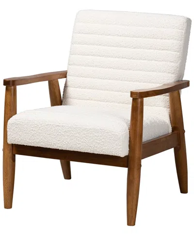 Baxton Studio Stratton Mid-century Modern Boucle Armchair