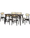 Baxton Studio Tarana Mid-century Modern 7pc Dining Set
