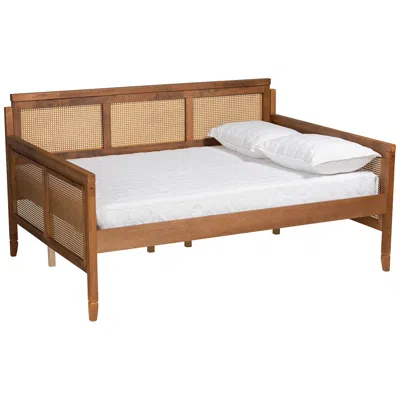 Baxton Studio Toveli Ash Walnut Full Size Daybed In Brown