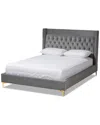 Baxton Studio Valery Fabric Platform Bed