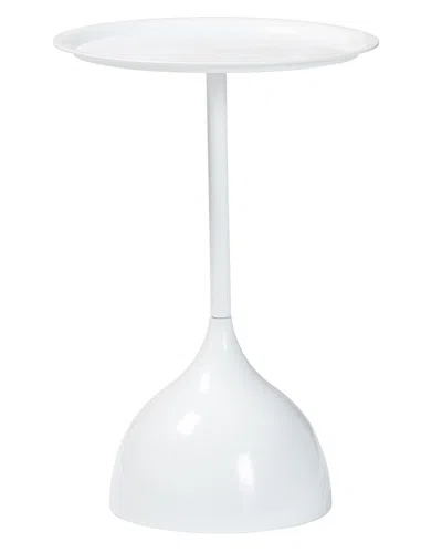 BAXTON STUDIO BAXTON STUDIO WEBB METAL PEDESTAL SIDE TABLE