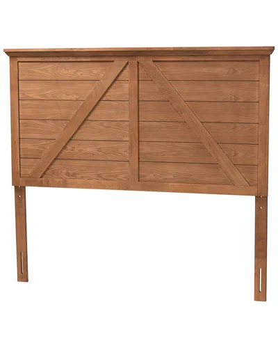 Baxton Studio Yorick Queen Size Headboard In Brown
