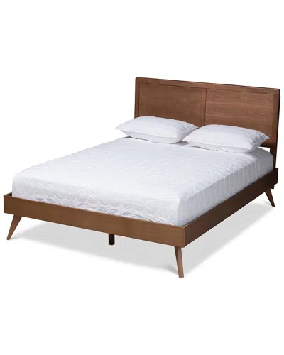 Baxton Studio Zenon Full Size Platform Bed In Brown