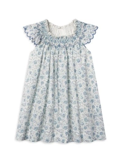 Baybala Little Girl's & Girl's Daisy Floral Dress In Blue Floral