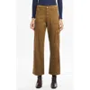 Bayeas Angel High Waist Ankle Cargo Pants In Brown