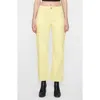 Bayeas Angel High Waist Ankle Cargo Pants In Yellow