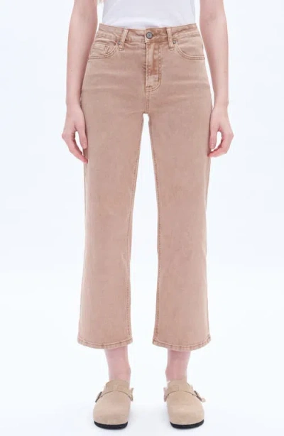 Bayeas Bella Crop Straight Leg Jeans In Nocciola