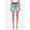 Bayeas Kelly High Waist Cutoff Denim Shorts In Sky Light