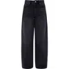 Bayeas Daisy High Waist Wide Leg Jeans In Black