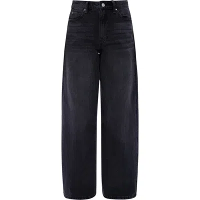 Bayeas Daisy High Waist Wide Leg Jeans In Black