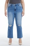 Bayeas Distressed Slim Straight Leg Jeans
