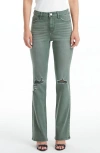 Bayeas Emily High Waist Distressed Flare Jeans